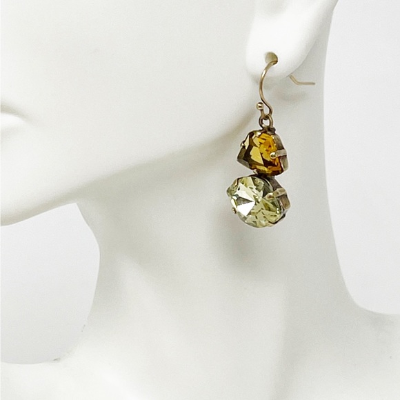 Sorrelli Jewelry - VTG Sorrelli Gold Tone Crystal Dangle Earrings